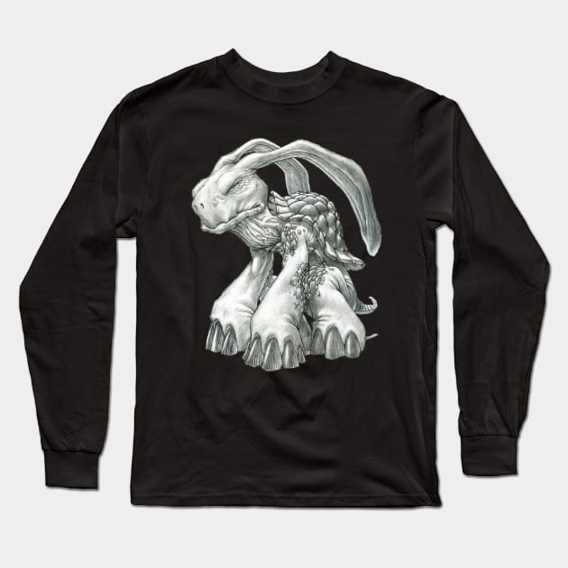 The Malaysian Rabbit-Eared Tortoise Long Sleeve T-Shirt by gregorytitus